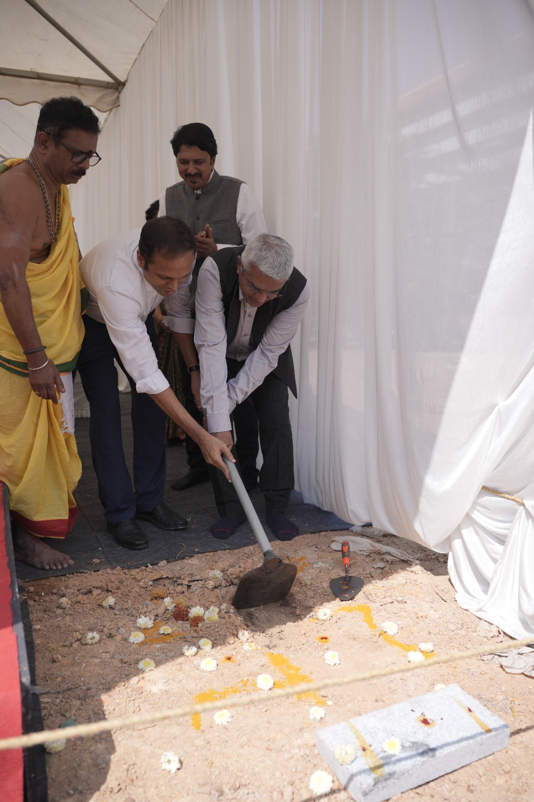 Brigade Group laid the foundation stone for its flagship World Trade Center at Technopark Phase I